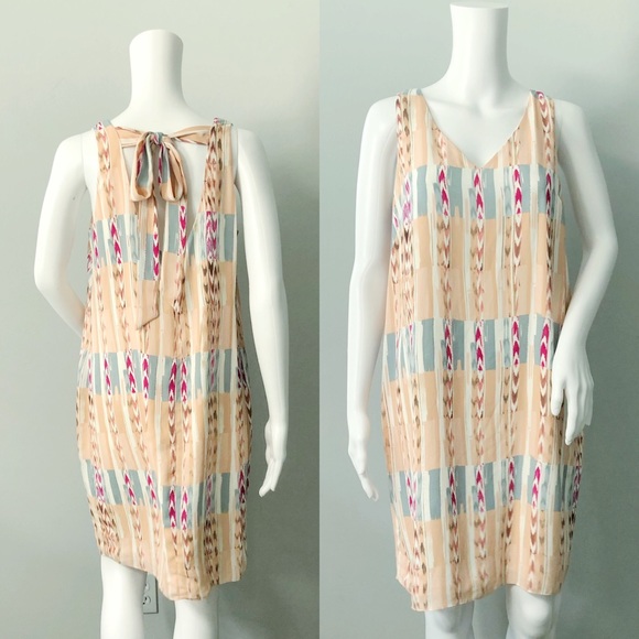 🚫 SOLD 🚫 Eighty Sixty Nordstrom Sleeveless Bow Back Dress - Picture 1 of 5